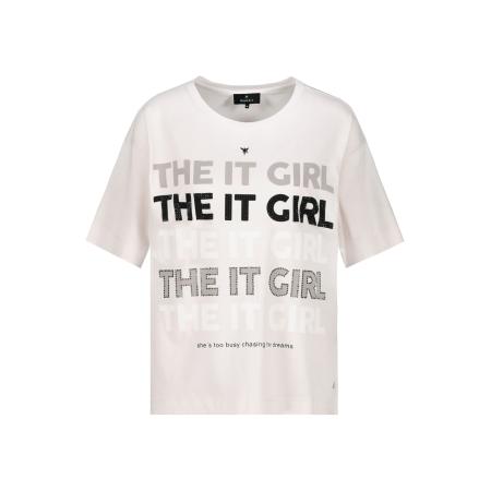 Monari monari Shirt crème / zwart / wit