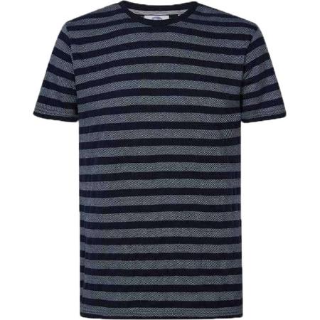 Petrol T-Shirt Strepen Navy