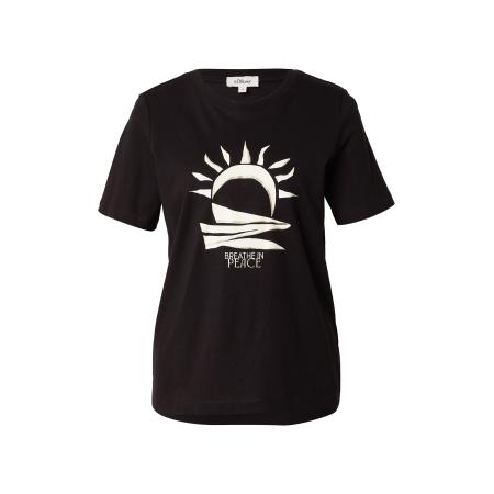 s.Oliver Shirt zwart / wit