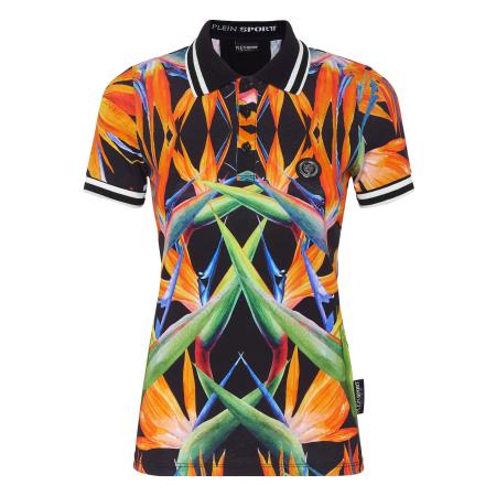 Plein Sport Plein Sport Shirt groen / donkeroranje / zwart / wit