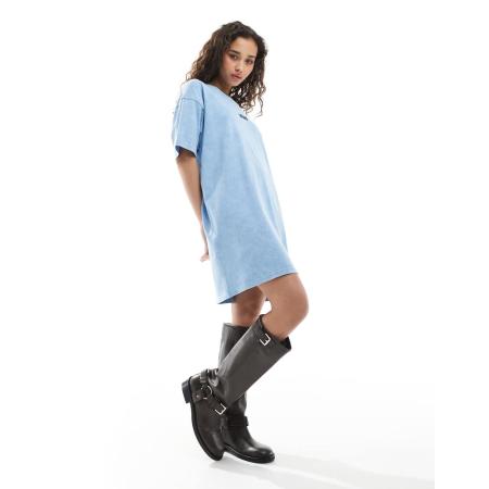 Vans Center T-shirt-jurk in blauw