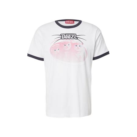 Diesel DIESEL Shirt lichtblauw / lichtroze / zwart / wit