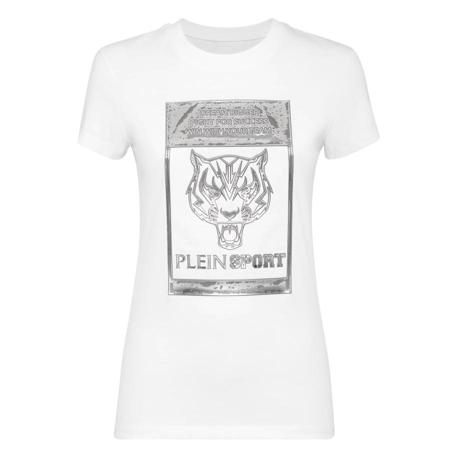 Plein Sport Shirt Tiger zilver / wit Wit