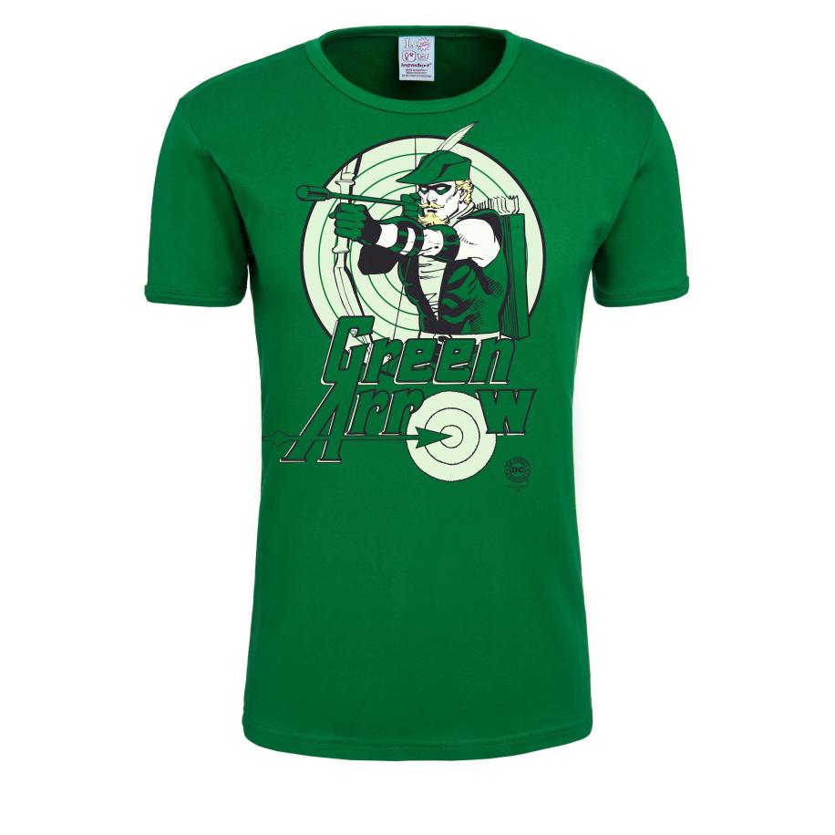 LOGOSHIRT Shirt Green Lantern groen / gemengde kleuren Groen