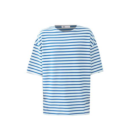 VAMOS CLO Shirt blauw / wit