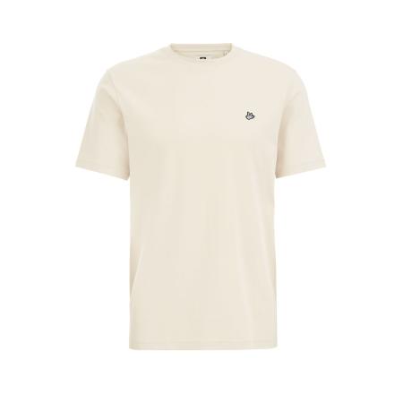 Fundamentals heren T-shirt - Slim Fit - Beige - Katoen - Maat: XXXL