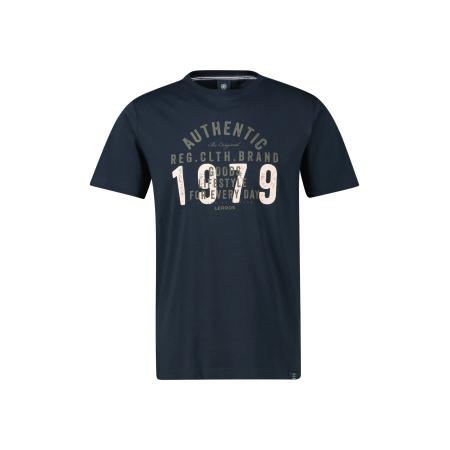 Lerros LERROS Shirt navy / grijs / wit