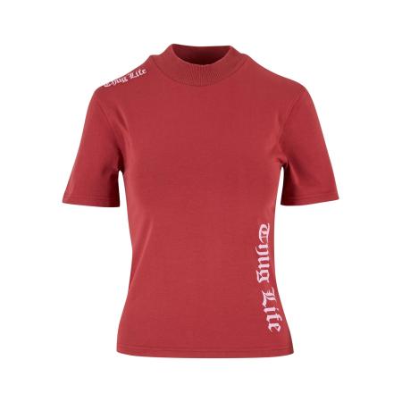 Thug Life Shirt Statement rosa / rood