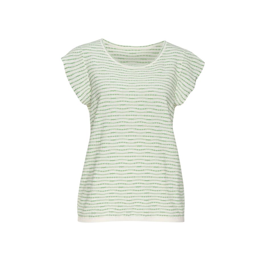 VIVANCE VIVANCE Shirt crème / groen -