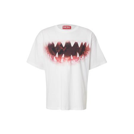 Diesel DIESEL Shirt aubergine / roestrood / watermeloen rood / wit