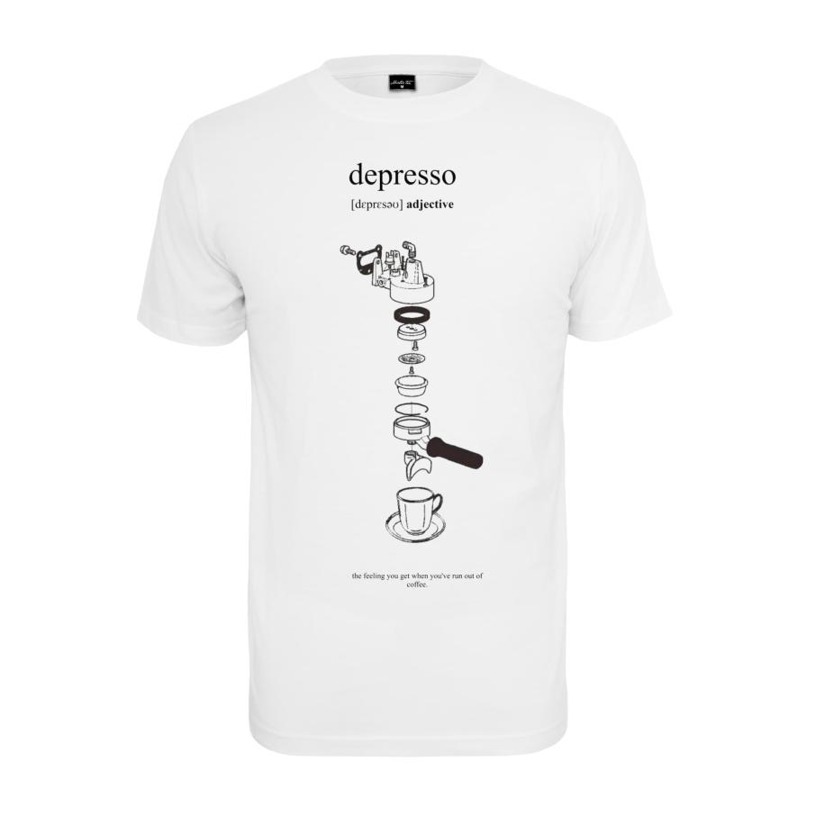 MT Men Shirt Depresso zwart / wit Wit
