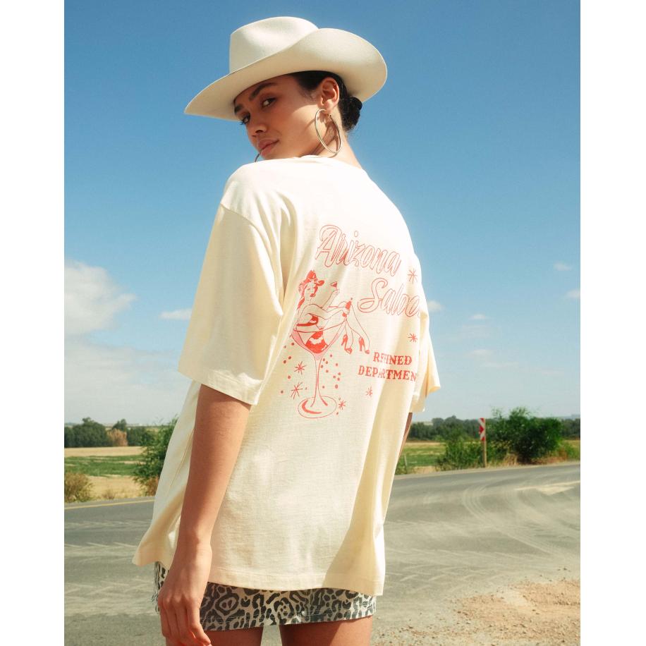 Refined Department Oversized T-Shirt Maggy Wit