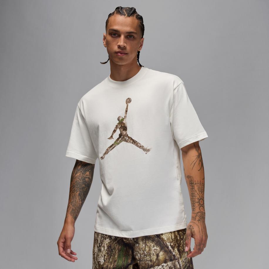 Jordan Brooklyn Realtree Jumpman T-shirt voor heren - Wit Wit