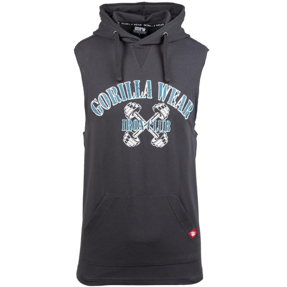 Gorilla Wear Gorilla Wear Shirt Chico smoky blue / cyaan blauw / wit -