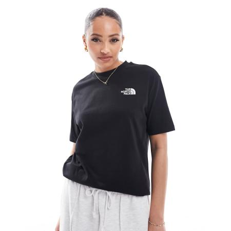The North Face Simple Dome Oversized T-shirt met logo in zwart