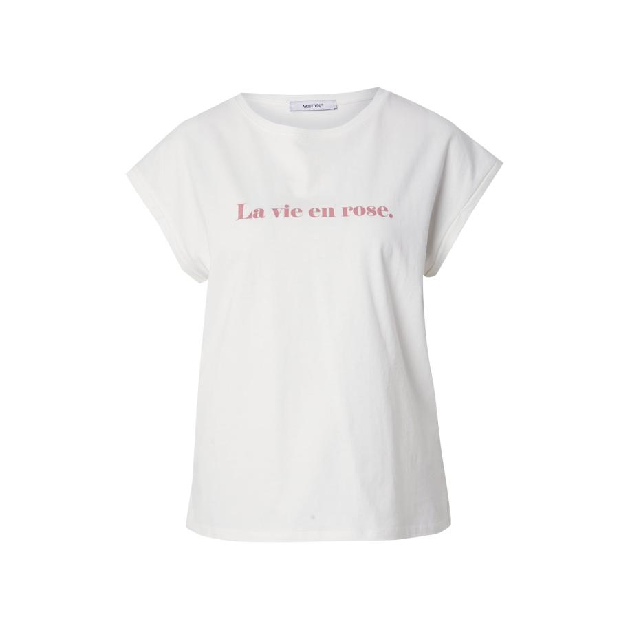 ABOUT YOU ABOUT YOU Shirt Valeria rosa / wit -
