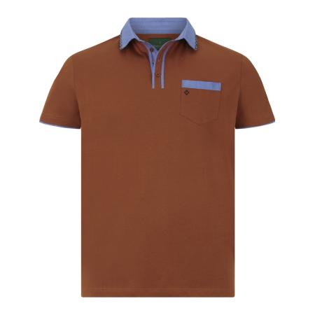 Charles Colby Charles Colby Shirt blauw / bruin