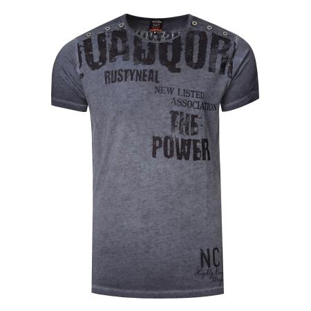 Rusty Neal Rusty Neal Shirt grijs / zwart
