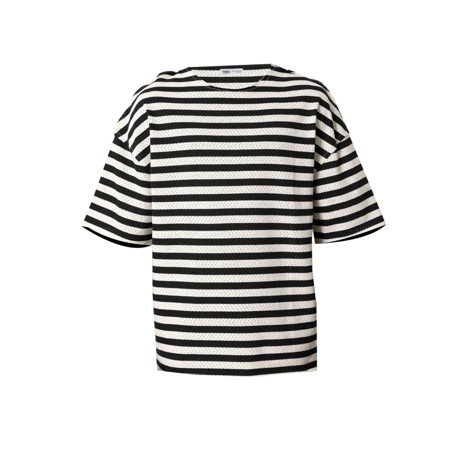 VAMOS CLO Shirt zwart / wit Multicolor