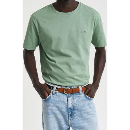 GANT Shield T-Shirt ronde hals, Effen