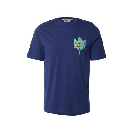 Scotch & Soda SCOTCH & SODA Shirt blauw / jade groen / donkeroranje / wit