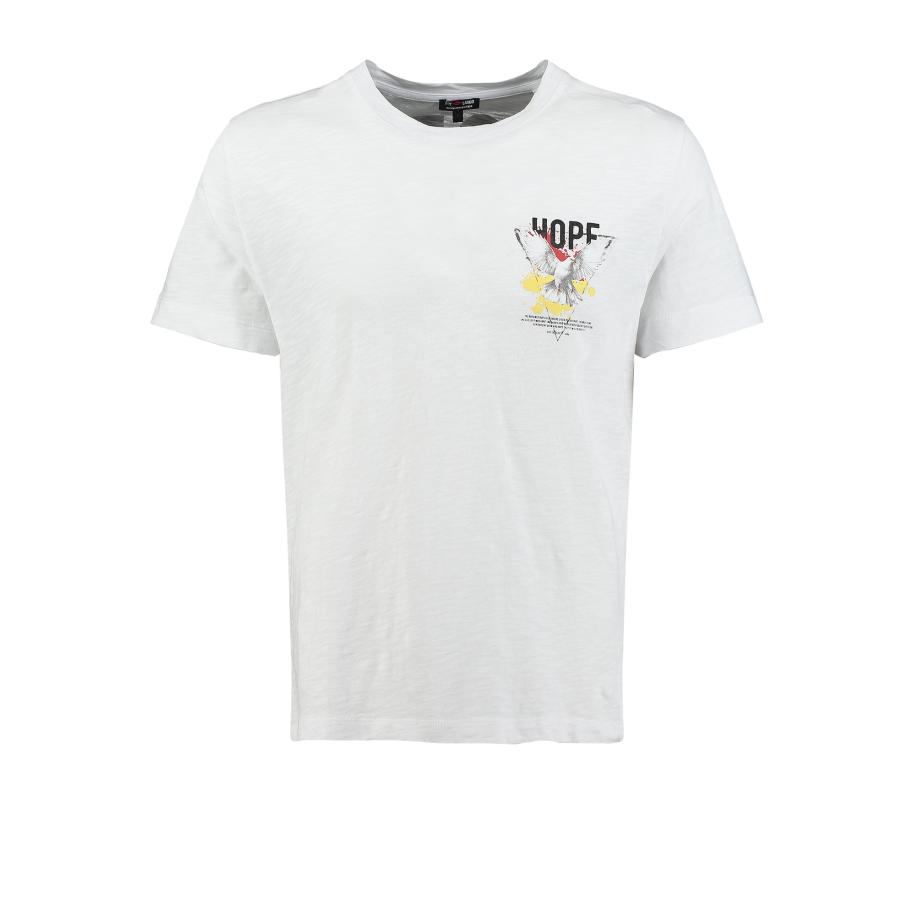 Key Largo Key Largo Shirt Hope geel / rood / zwart / wit -