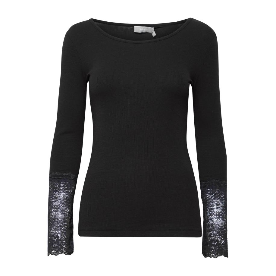 Fransa Fransa Shirt Hizamond zwart -