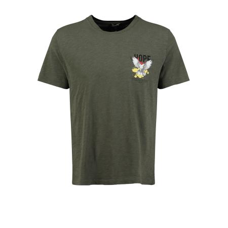 Key Largo Key Largo Shirt Hope geel / olijfgroen / rood / zwart