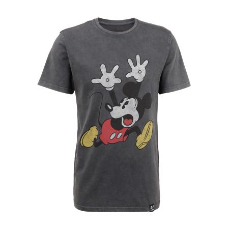 Recovered Recovered Shirt Disney Mickey Mouse Panic donkergrijs