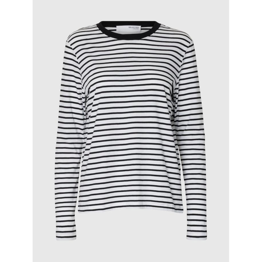 Selected SELECTED Shirt zwart / wit -