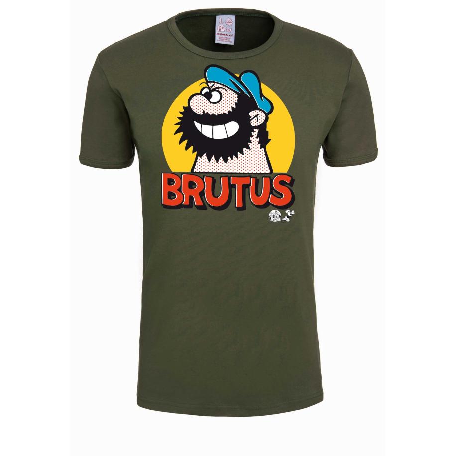 LOGOSHIRT Shirt Brutus - Pop Art olijfgroen Groen