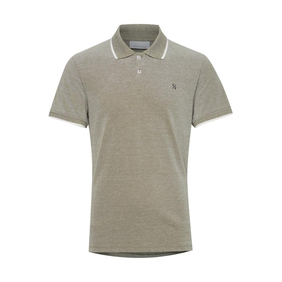 Casual Friday Casual Friday Shirt Tristan olijfgroen / wit -