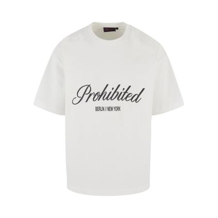 Prohibited Shirt zwart / wit