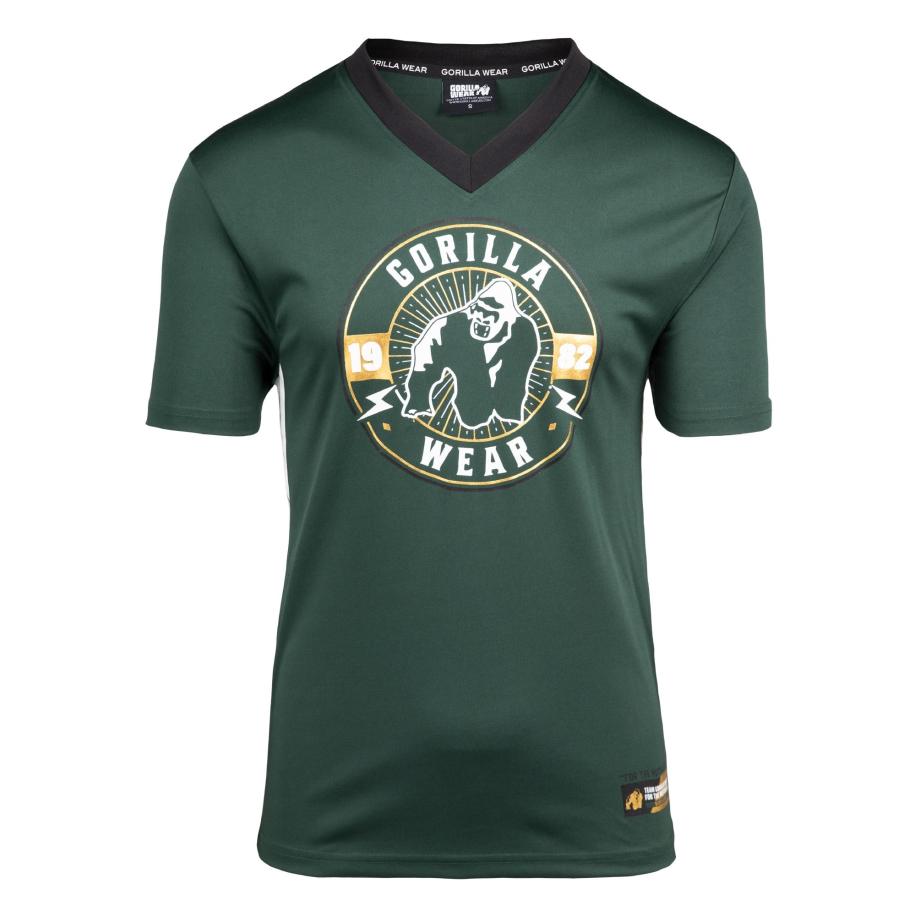 Gorilla Wear Gorilla Wear Shirt Orlando goud / donkergroen / zwart / wit -