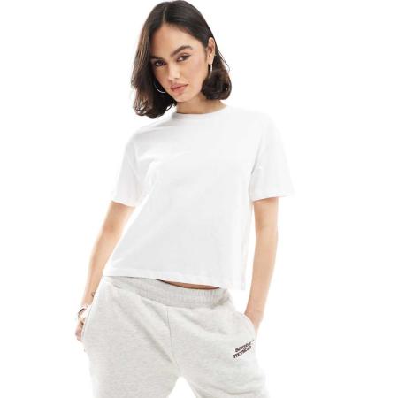 New Look Recht T-shirt in wit