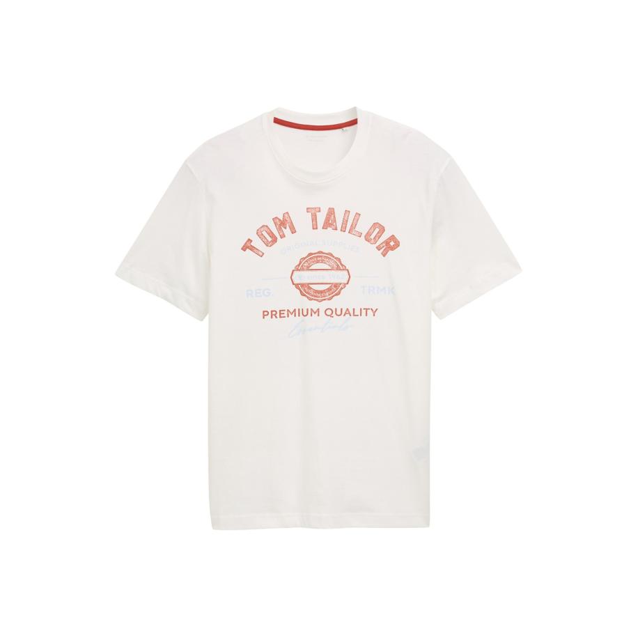 Tom Tailor TOM TAILOR Shirt lichtblauw / roestrood / offwhite -