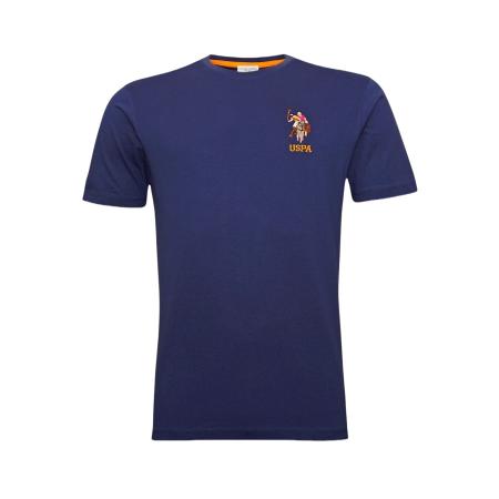 U.S. Polo Assn. U.S. POLO ASSN. Shirt navy / donkeroranje / natuurwit