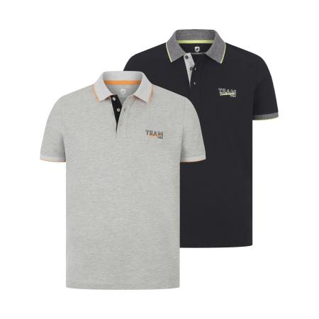 jan vanderstorm Jan Vanderstorm Shirt Haraldfred navy / grijs / zilvergrijs / zwart