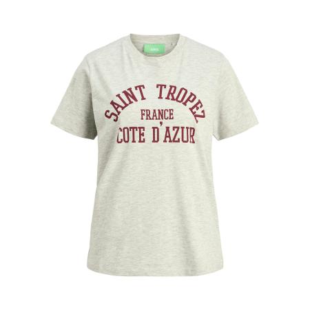 JJXX JJXX Shirt JXMerle lichtgrijs / karmijnrood