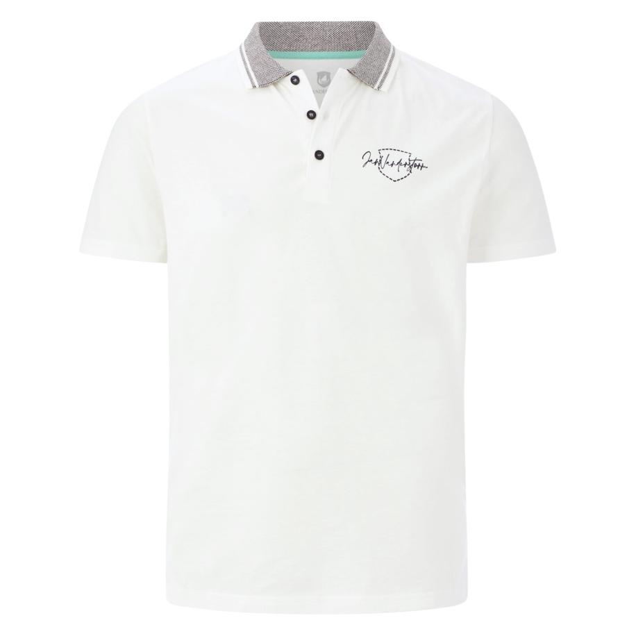 jan vanderstorm Jan Vanderstorm Shirt Jorklan donkerblauw / wit -