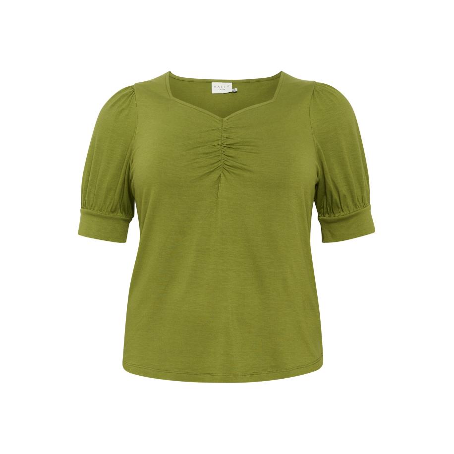 KAFFE CURVE Shirt Sissy olijfgroen Groen