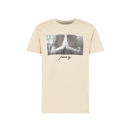 mister tee Mister Tee Shirt Pray sand / zwart / wit