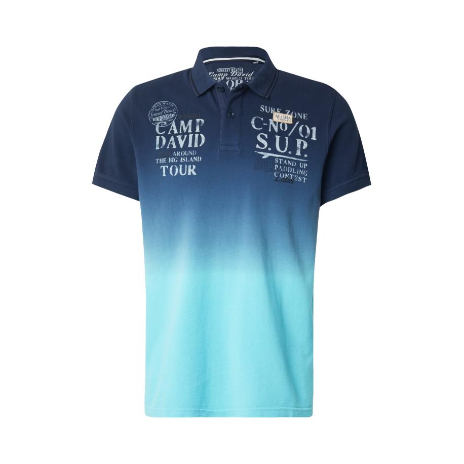 Camp David CAMP DAVID Shirt navy / aqua / wit -