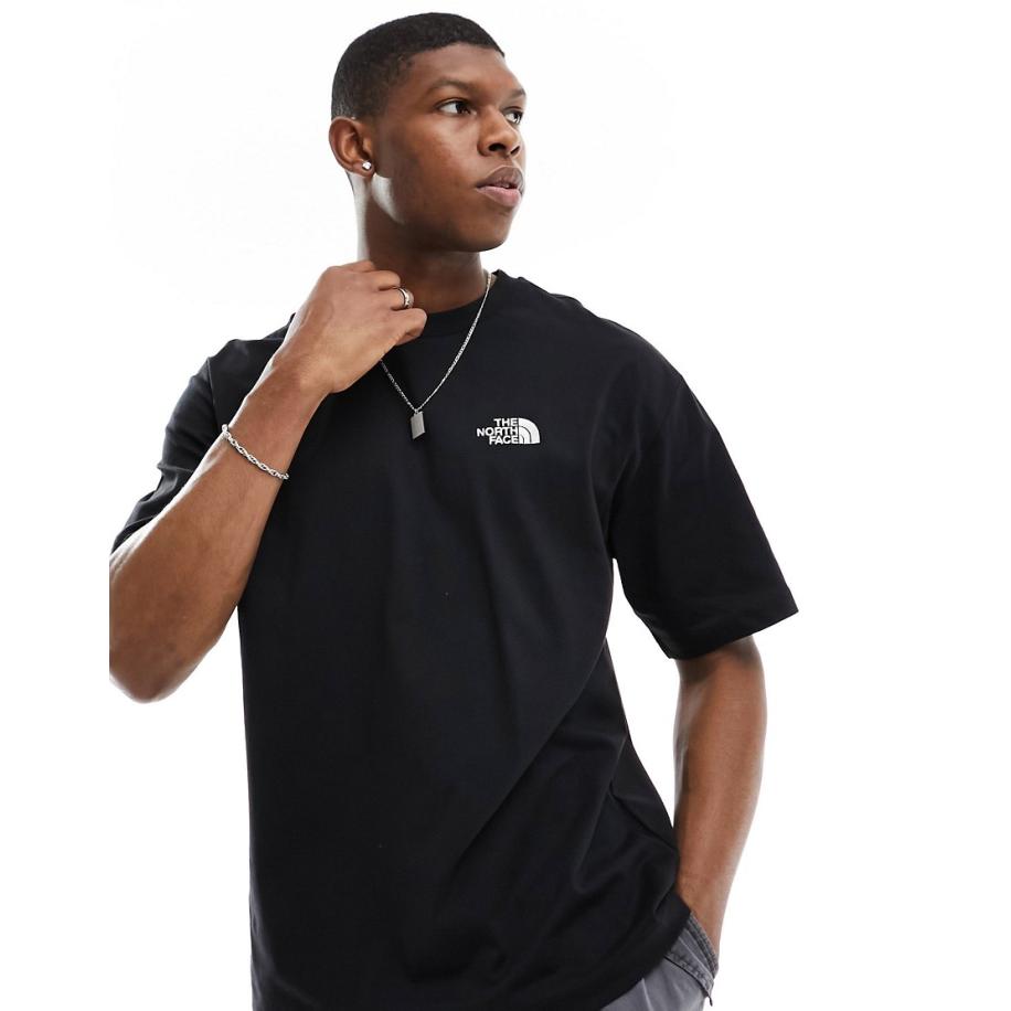 The North Face - Simple Dome - Oversized T-shirt met logo in zwart Zwart