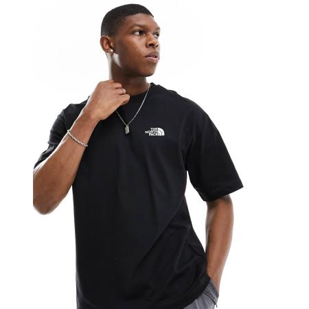 The North Face - Simple Dome - Oversized T-shirt met logo in zwart