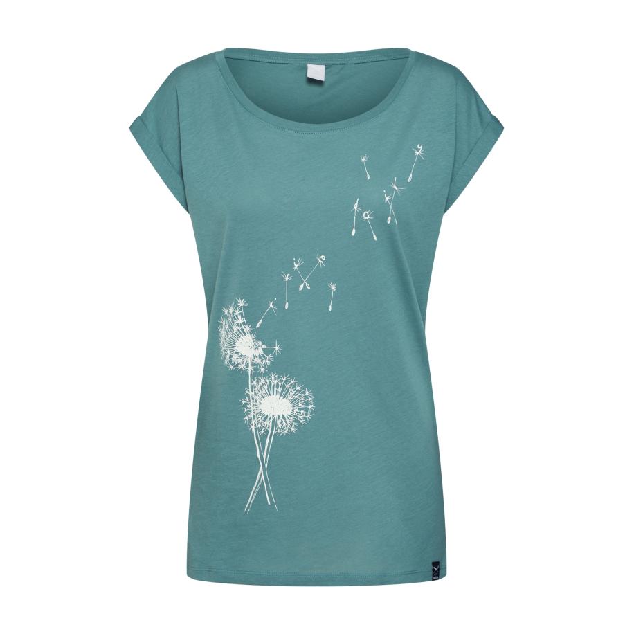 Iriedaily Iriedaily Shirt Pusteblume jade groen / wit -