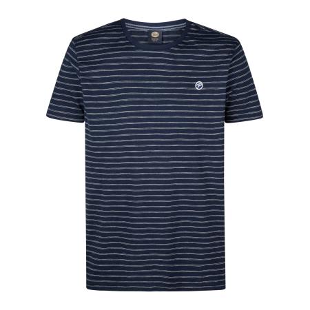 Petrol Industries Petrol Industries Shirt Seabreeze donkerblauw / wit