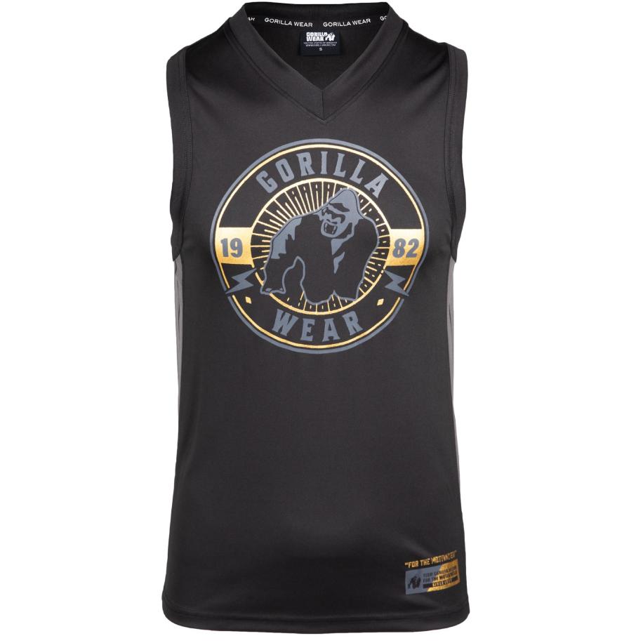 Gorilla Wear Gorilla Wear Shirt Orlando goud / basaltgrijs / zwart -