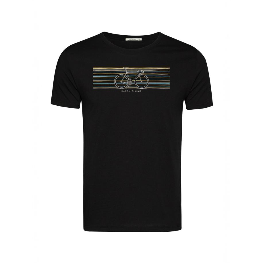 GreenBomb GREENBOMB Shirt Bike Happy lichtblauw / geel / zwart / wit -