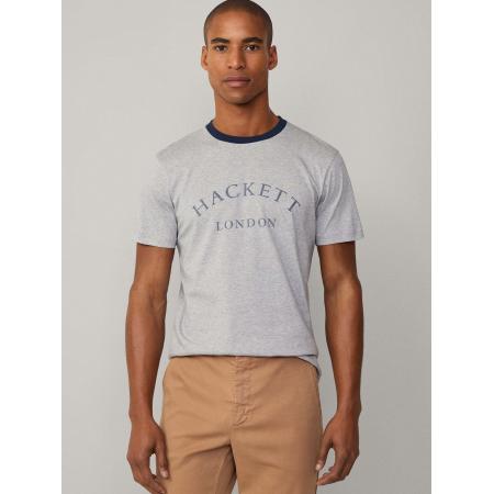 Hackett London Hackett London Shirt Heritage navy / grijs gemêleerd